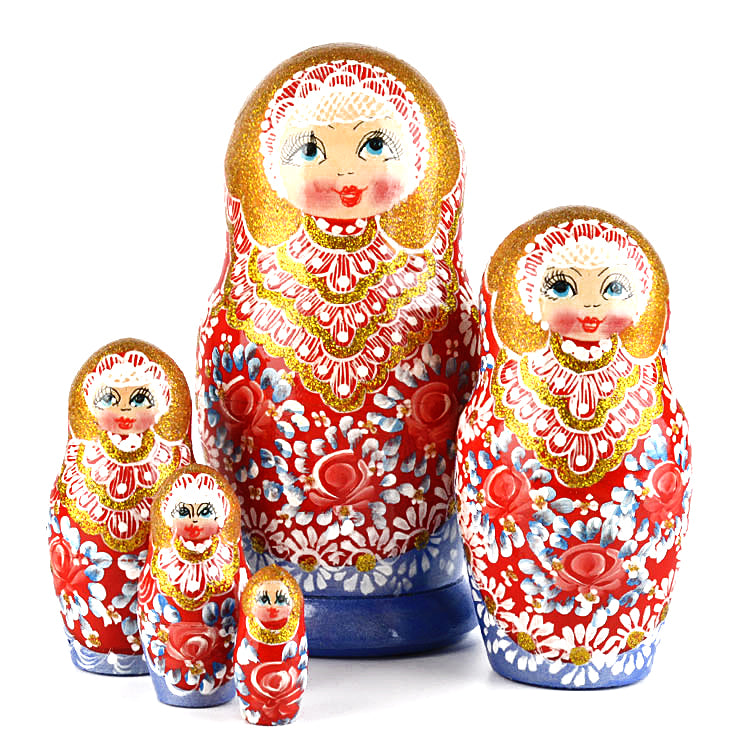 Golden Kokoshnik Matryohska