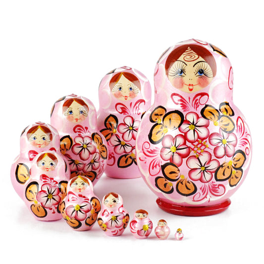 Pink Matryoshka 10 pcs
