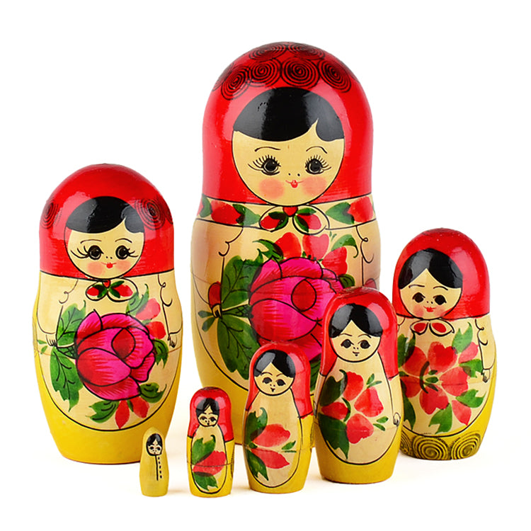 Traditional 7pcs. Wooden Matryoshka Doll