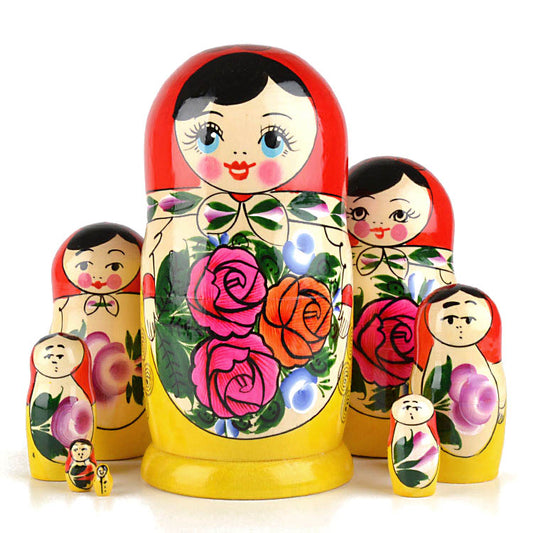 Red Roses Traditional Matryoshka