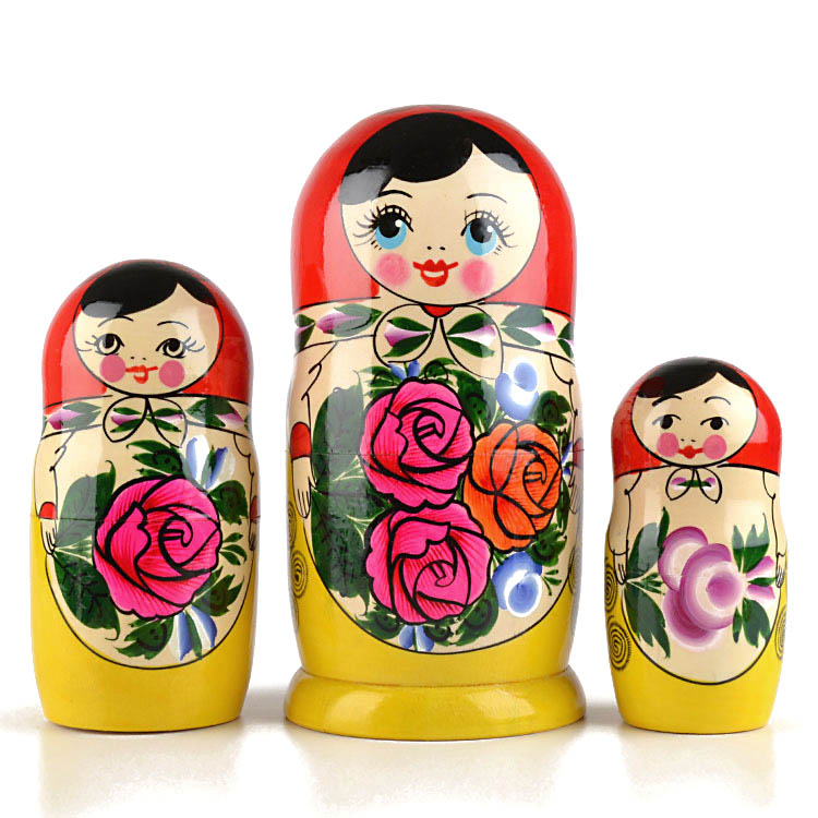Red Roses Traditional Matryoshka