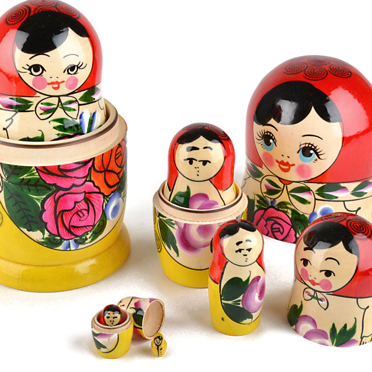 Red Roses Traditional Matryoshka