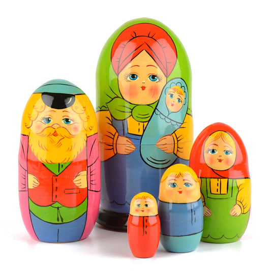 Family with Baby Nesting Doll
