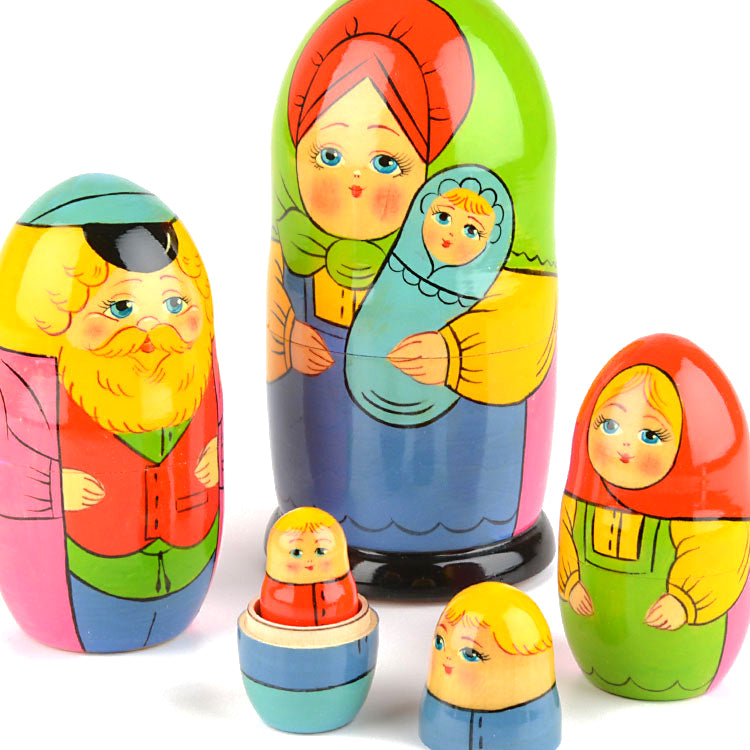 Family with Baby Nesting Doll