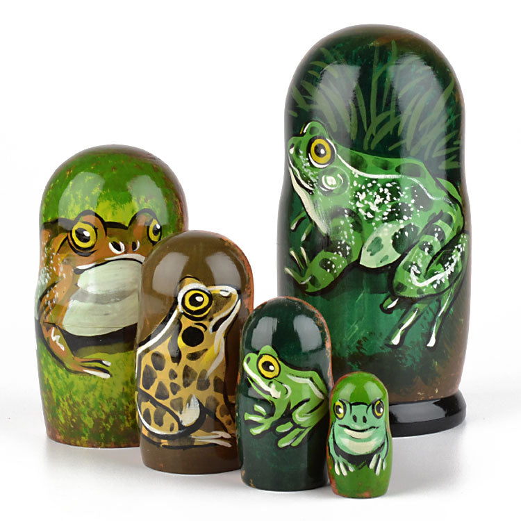 Five Frogs Nesting Doll