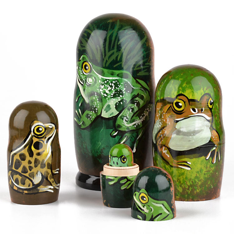 Five Frogs Nesting Doll