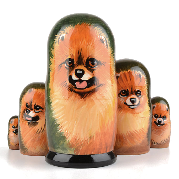 Pomeranian Dog Stacking Doll