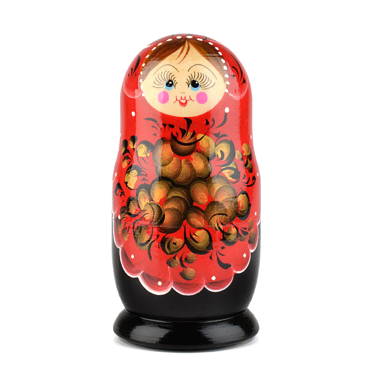 Red, Black, and Gold Matryoshka