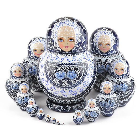 Fancy Blue And White