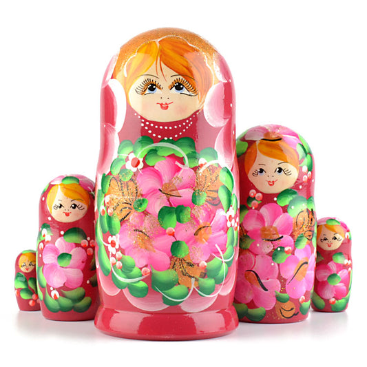 Pink Flowers 5pc