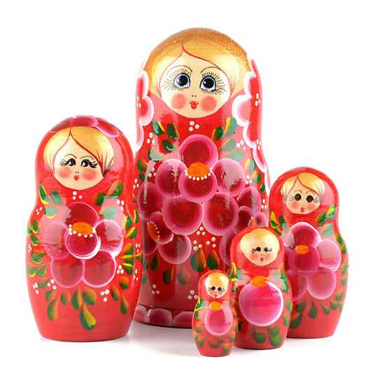 Red 5pc Stacking Doll