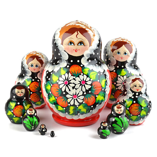 Black and Red Matryoshka