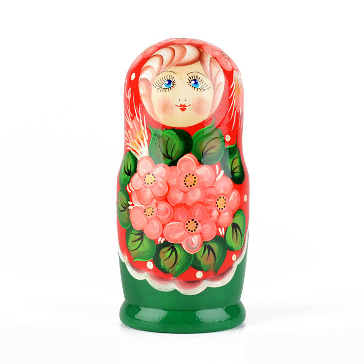 Pretty Floral 5 pc Stacking Doll