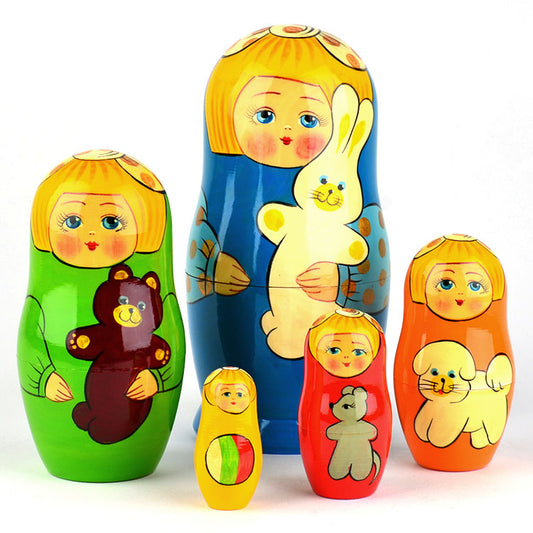 5 Sisters With Toys Matryoshka