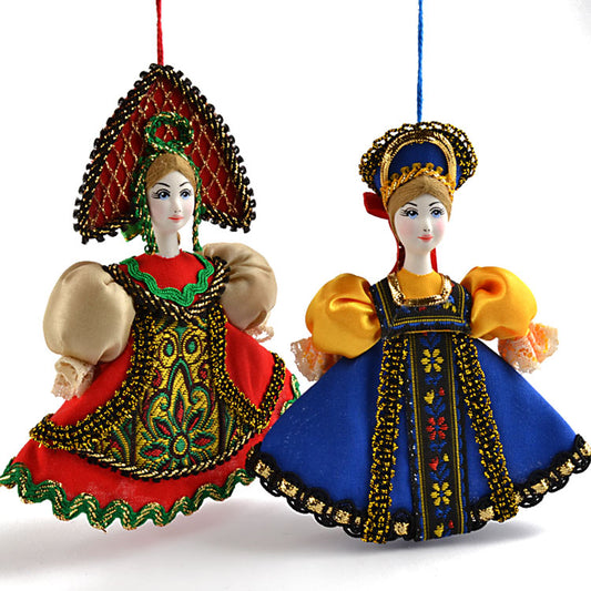 Russian Princess Ornament Dolls