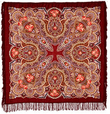 Floral Bouquet Radiance Wool Shawl