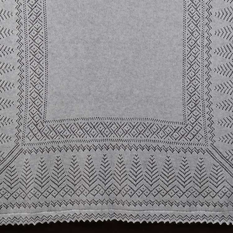 White Winter Lace Orenburg Shawl