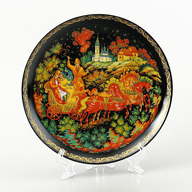 Russian Troika Souvenir Plate