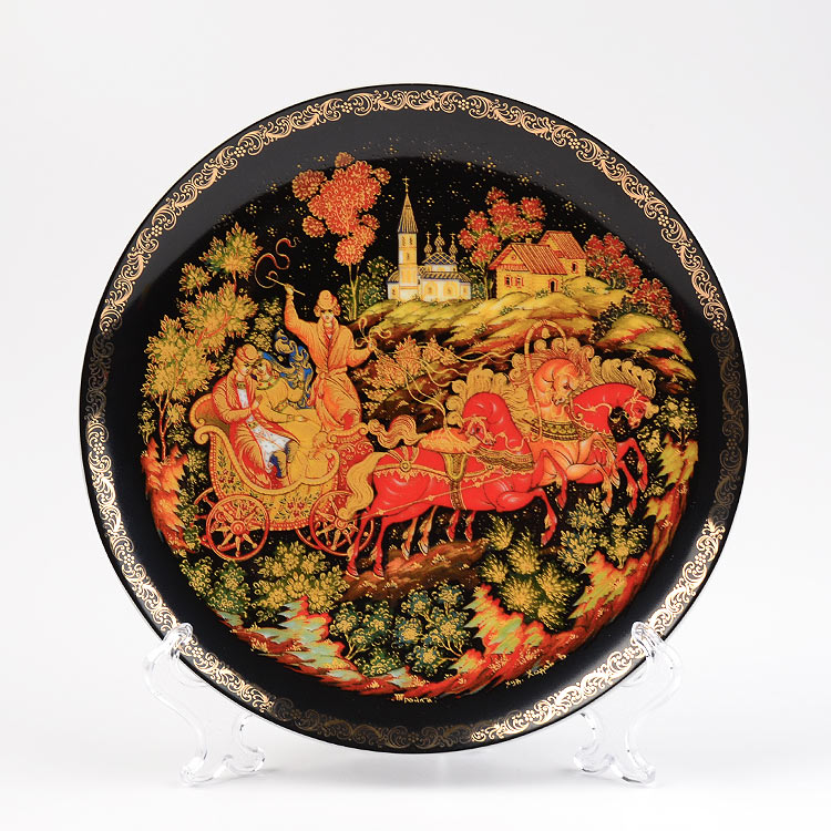 Russian Troika Souvenir Plate