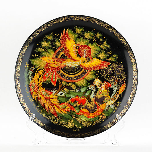 Fairytale Firebird Russian Porcelain Plate