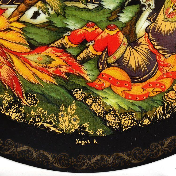 Fairytale Firebird Russian Porcelain Plate