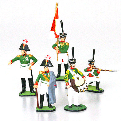Mikhail Kutuzov with Infantry Tin Soldiers from Russia