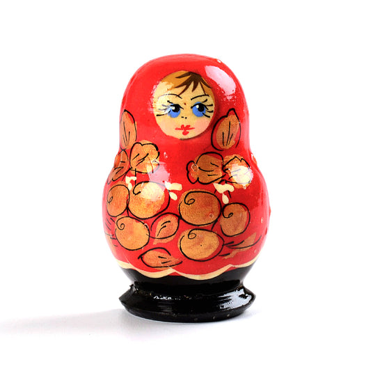 Golden Khokhloma Doll Magnet