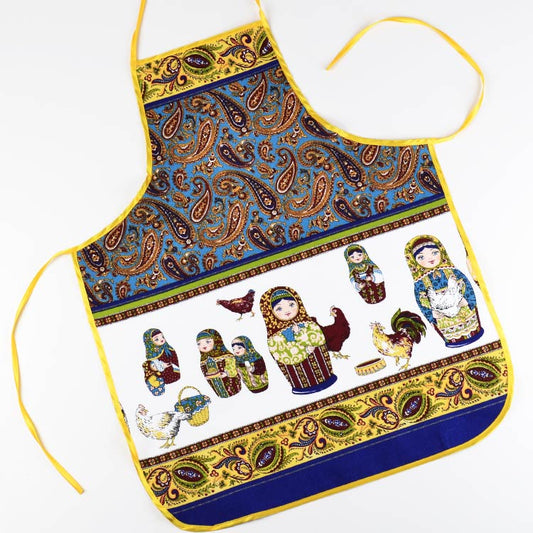 Kitchen Apron with Russian Dolls