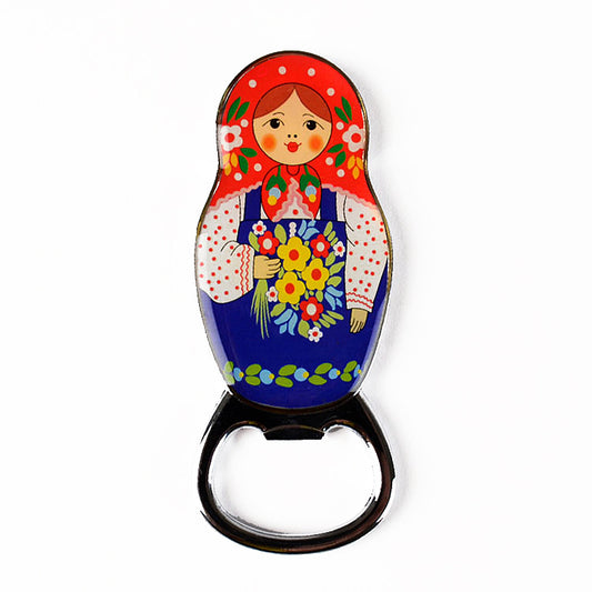 Russian Doll Bottle Opener Magnet