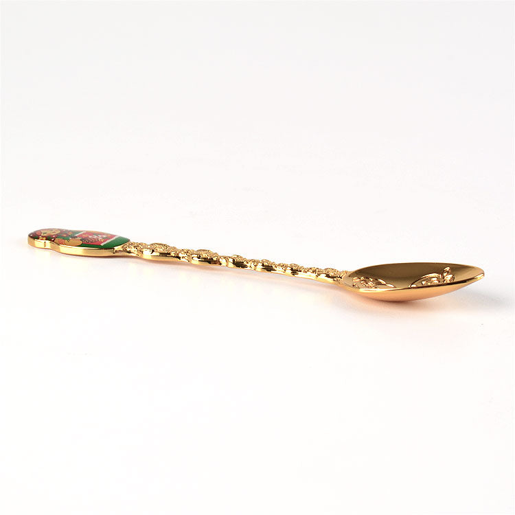 Matryoshka Souvenir Spoon - Gold Color