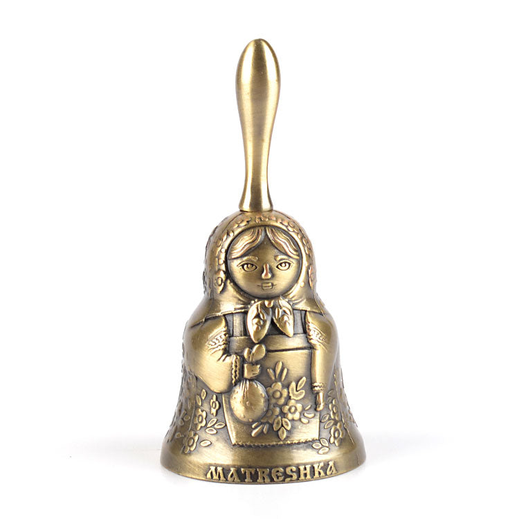 Bronze Matryoshka Souvenir Bell