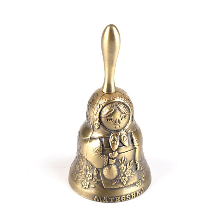 Bronze Matryoshka Souvenir Bell