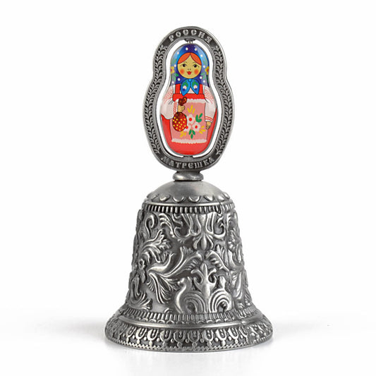 Silver Tone Bell Matryoshka