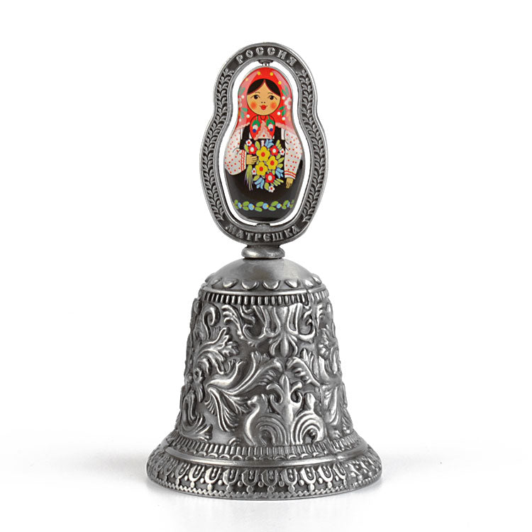 Silver Tone Bell Matryoshka
