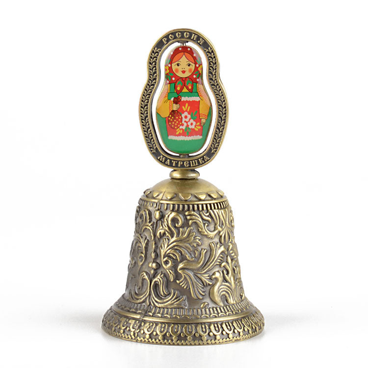 Bronze Tone Matryoshka Souvenir Bell