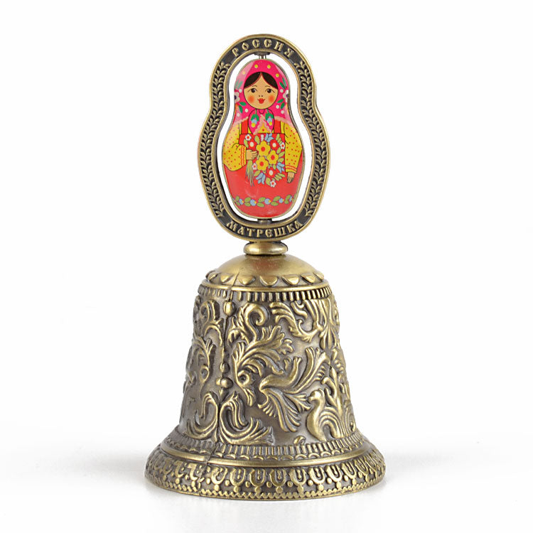 Bronze Tone Matryoshka Souvenir Bell