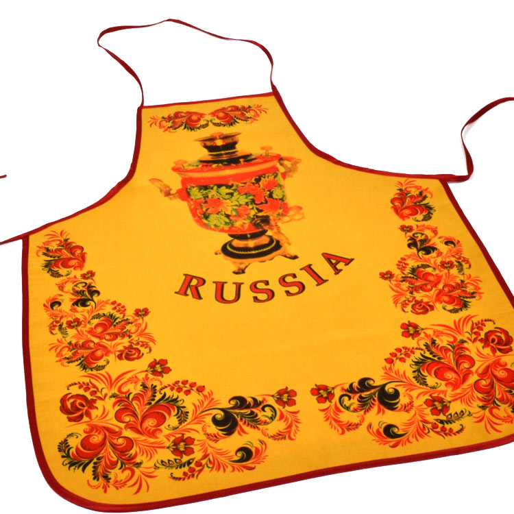 Kitchen Apron With Russian Samovar