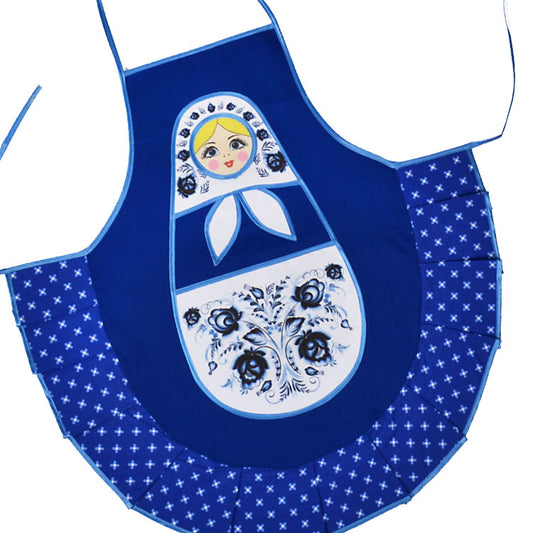 Kitchen Apron with Russian Matryoshka Doll