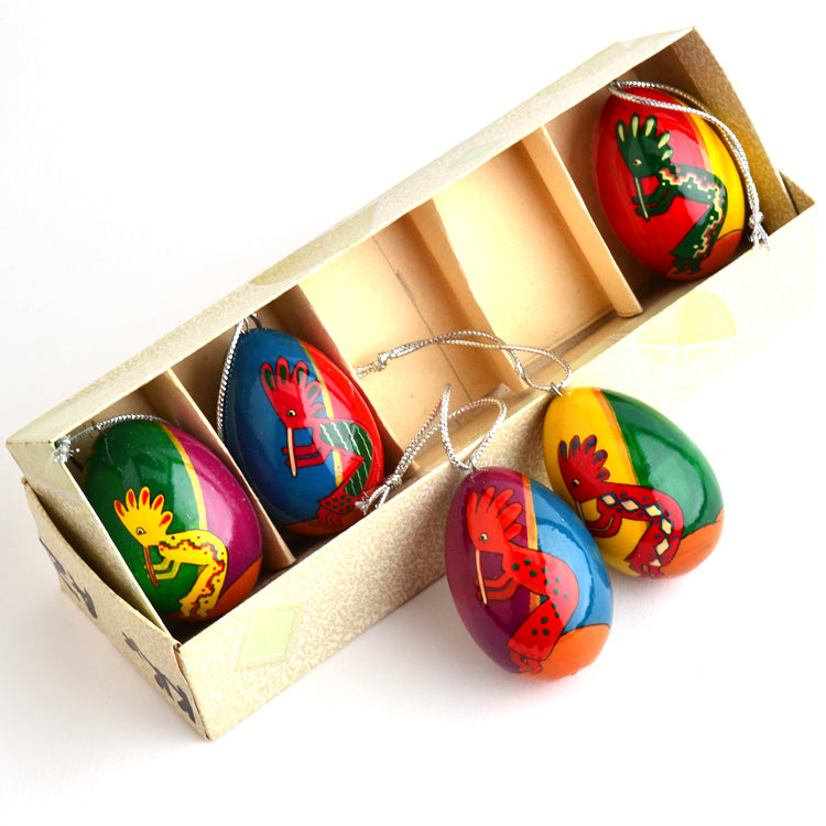 Southwest Kokopelli Eggs Ornament Set