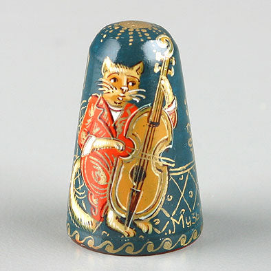 Cats Playing Music Russian Thimble