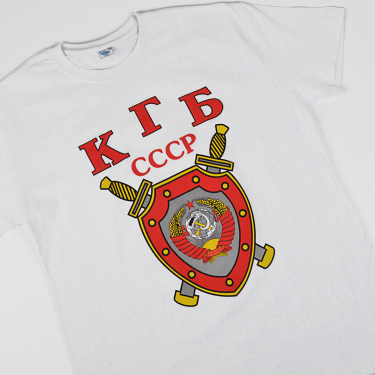 Soviet KGB White T-Shirt