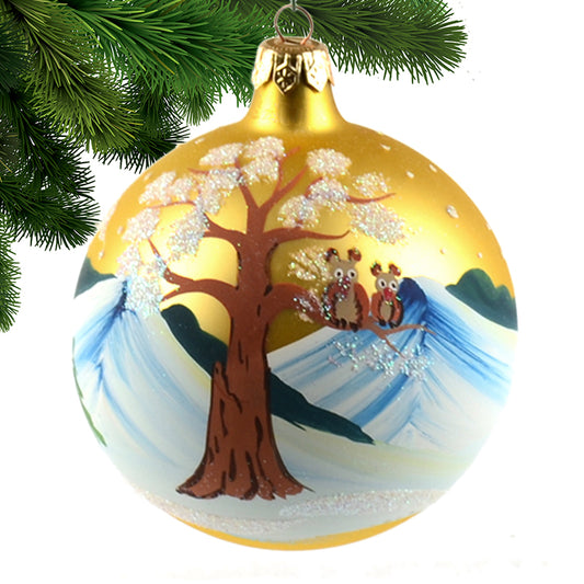 4" Ornament with Owls