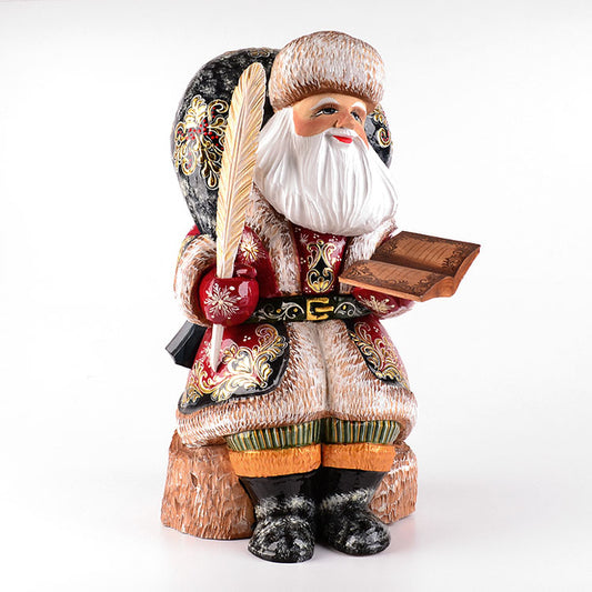 Santa's List Wooden Santa