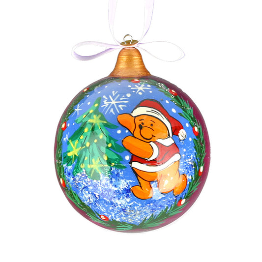 Pooh Christmas Ball Ornament