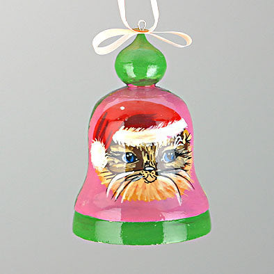 Cat Christmas Bell Ornament