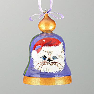 Christmas Cat Bell Ornament