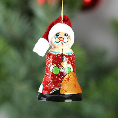 Santa Wooden Christmas Ornament