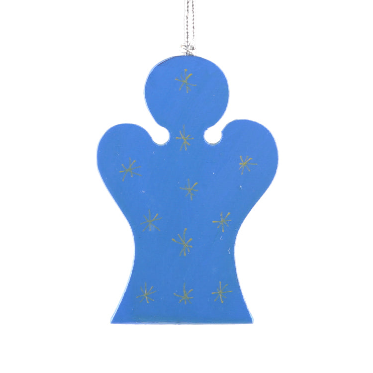 Blue Christmas Angel Tree Ornament