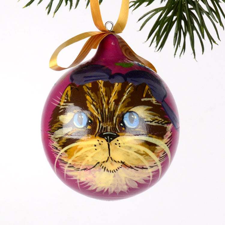 Russian Cat Tree Ornament Ball